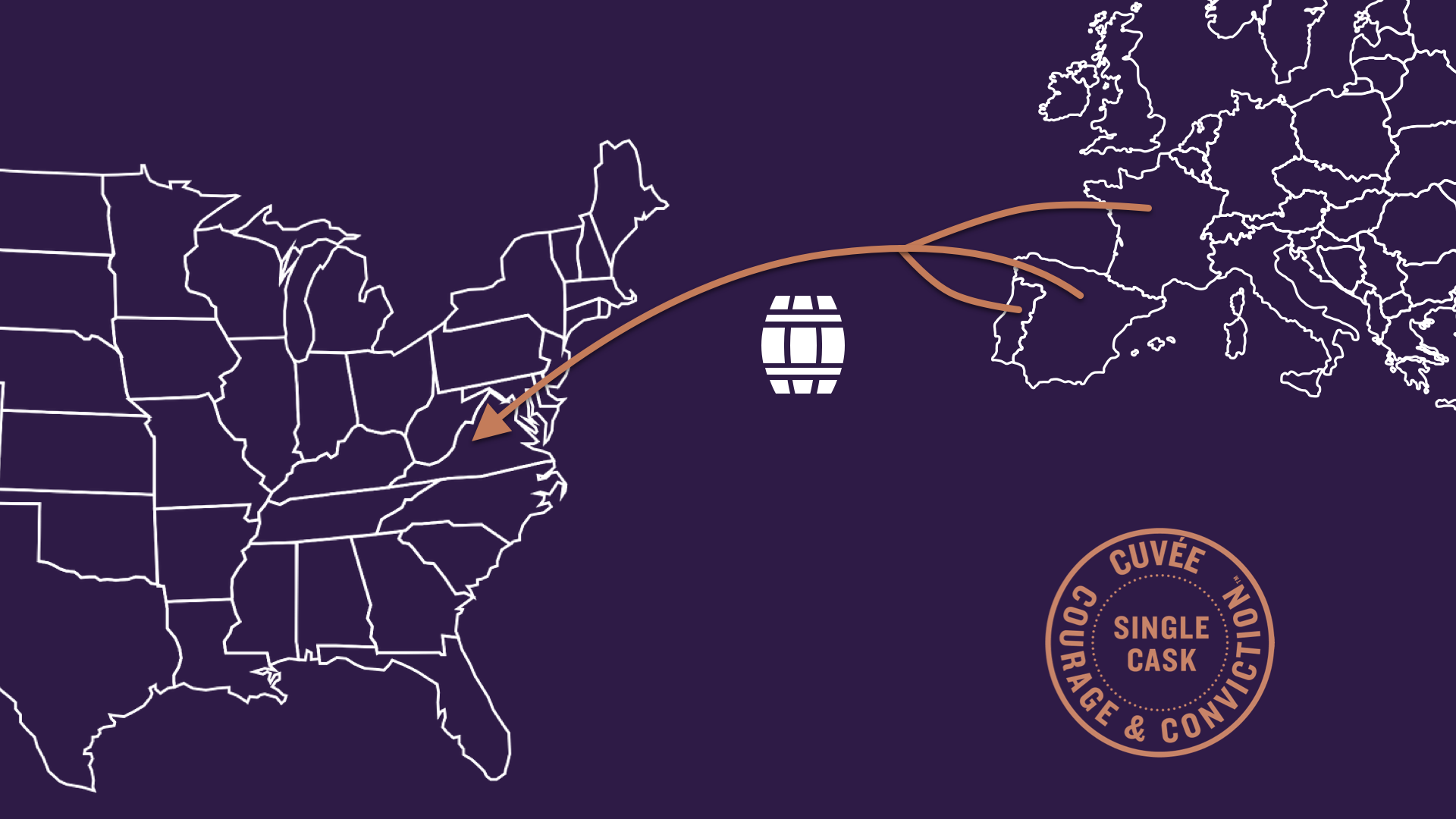 Cuvée Cask Map w cask